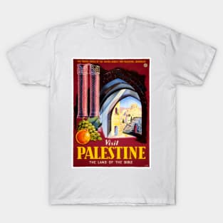 Vintage Travel Poster Visit Palestine T-Shirt